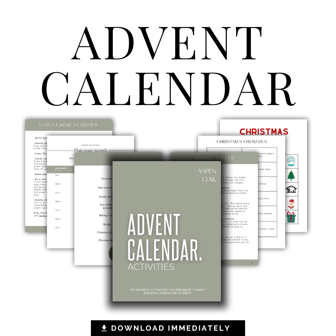 Advent calendar activities - DIGITAL DOWNLOAD