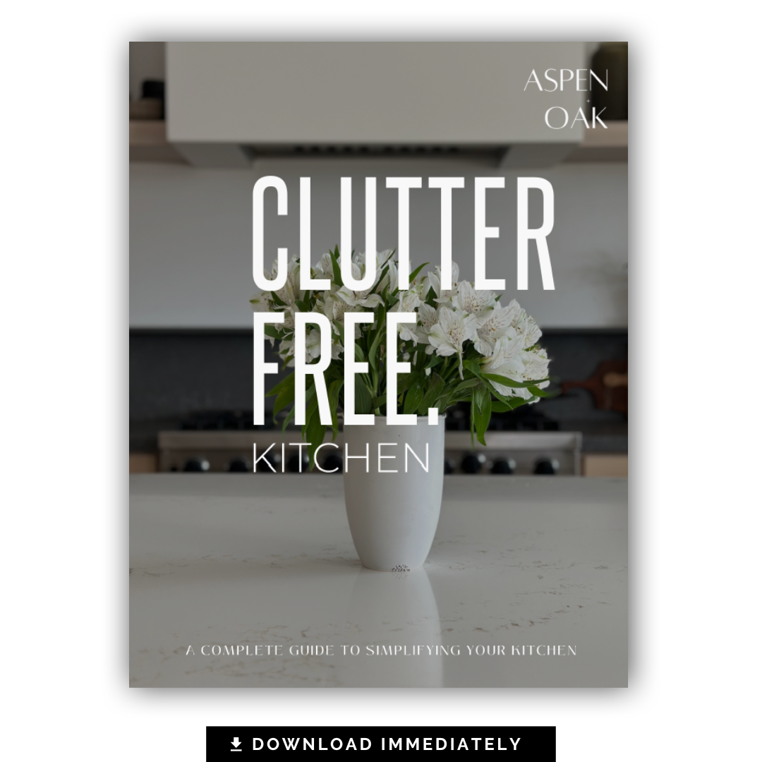 Clutter Free Kitchen - Kitchen decluttering and organization guide